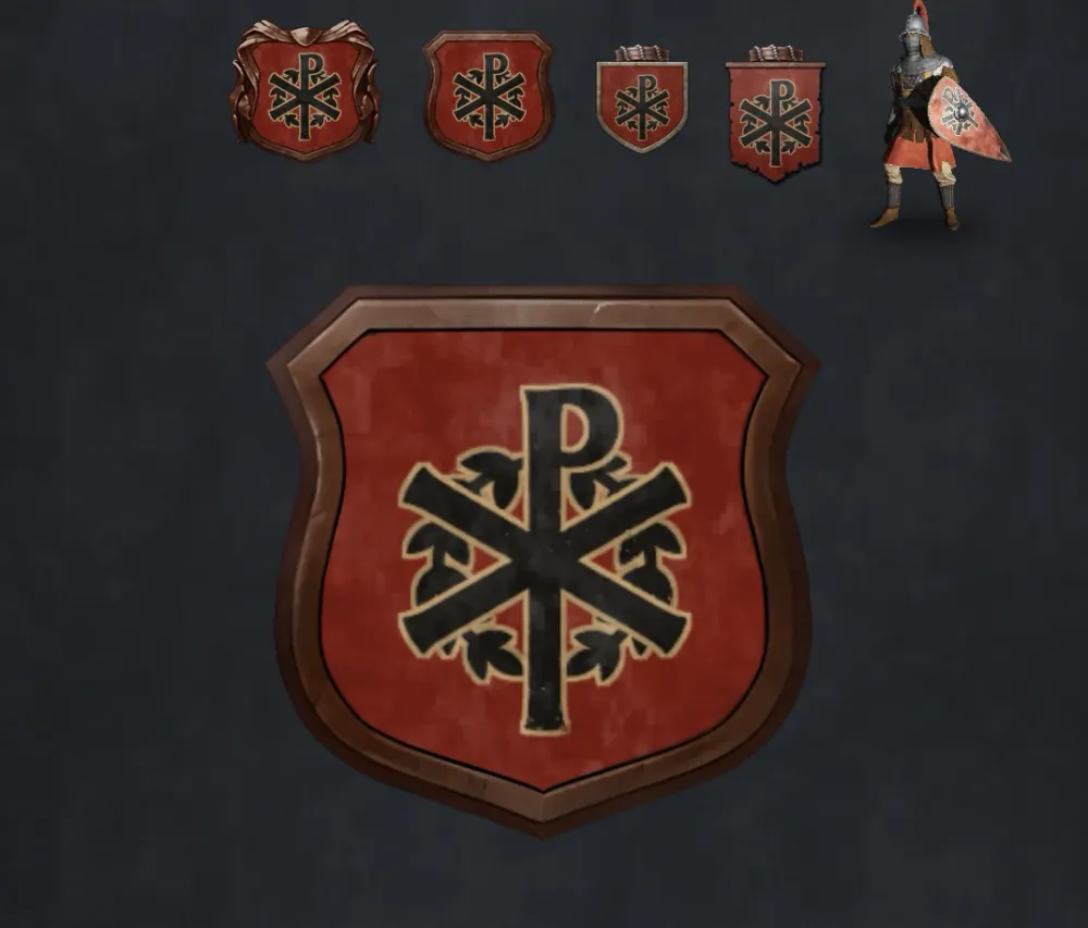 Roman-inspired CK3 coat of arms code preview